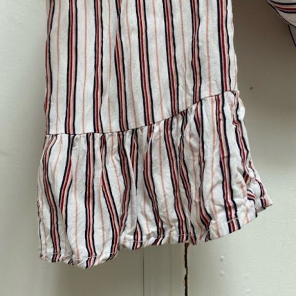 Pink Striped Off Shoulder Top - Picture 4 of 5